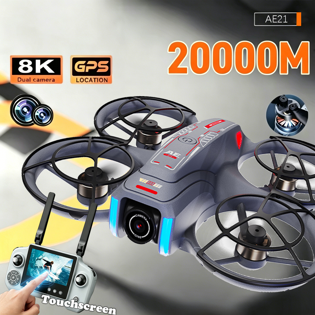 Drone Camera With Gimbal - Upgrade AE21 Aerial Drone 8K HD