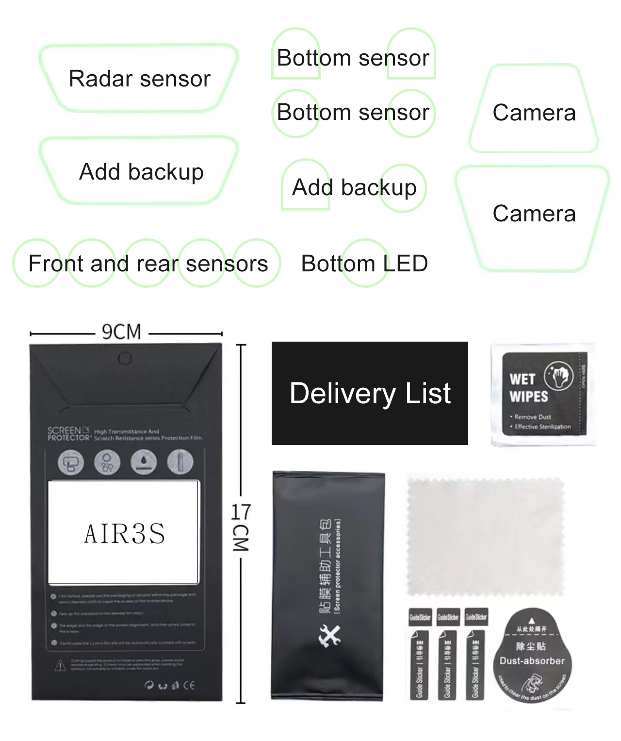 ​Lens Sensor Protective Film f - Drone Camera Filter recensione e prezzo