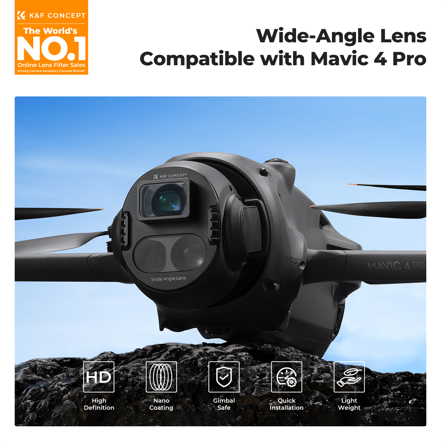 K&F Concept Wide-Angle Lens fo - Drone Camera Wide Angle recensione e prezzo