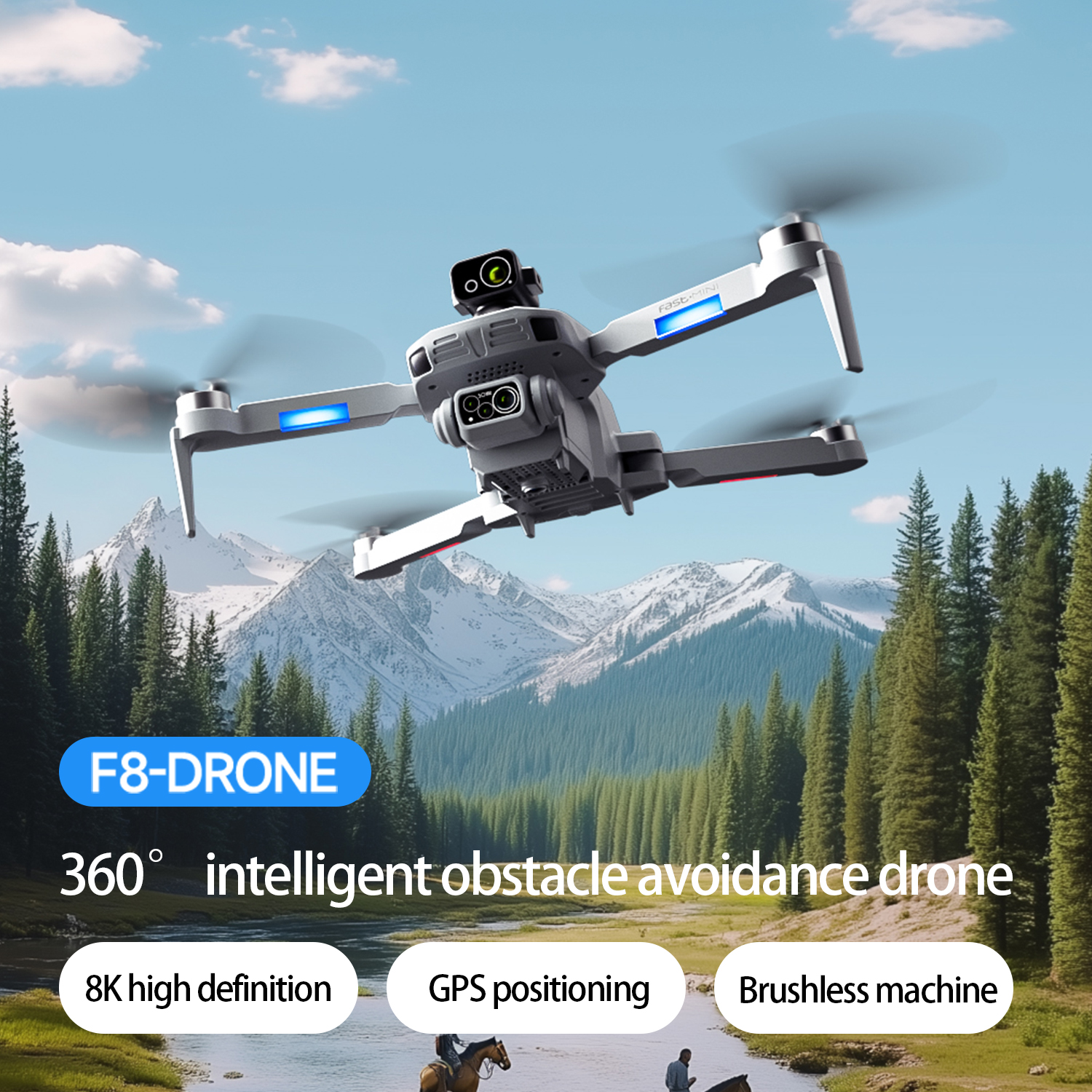 F8 MAX GPS Drone Professional  - Drone Camera Mount recensione e prezzo
