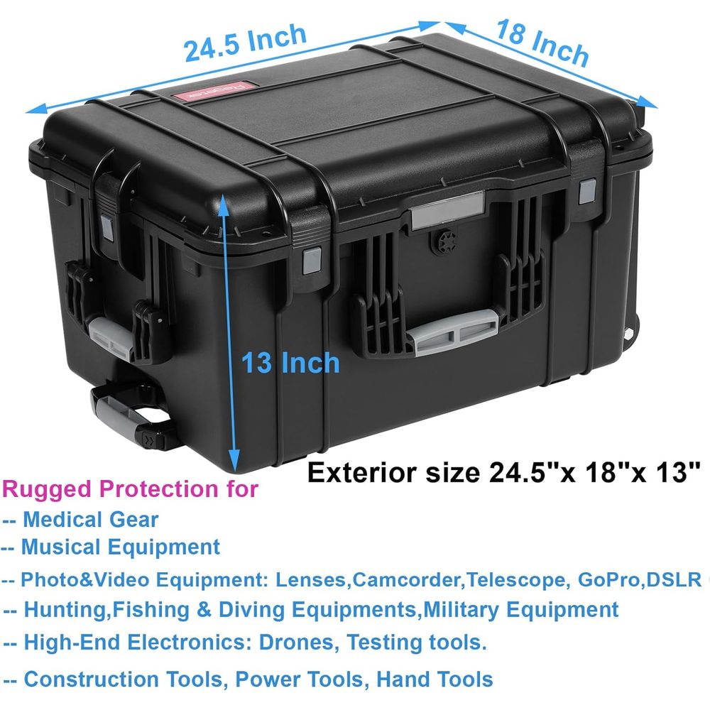 24.5 Rolling Waterproof Case w - Drone Camera Waterproof recensione e prezzo