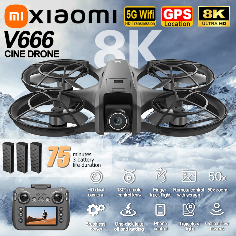 Xiaomi V666 Drone 8K Aerial HD - Drone Camera With Gimbal recensione e prezzo