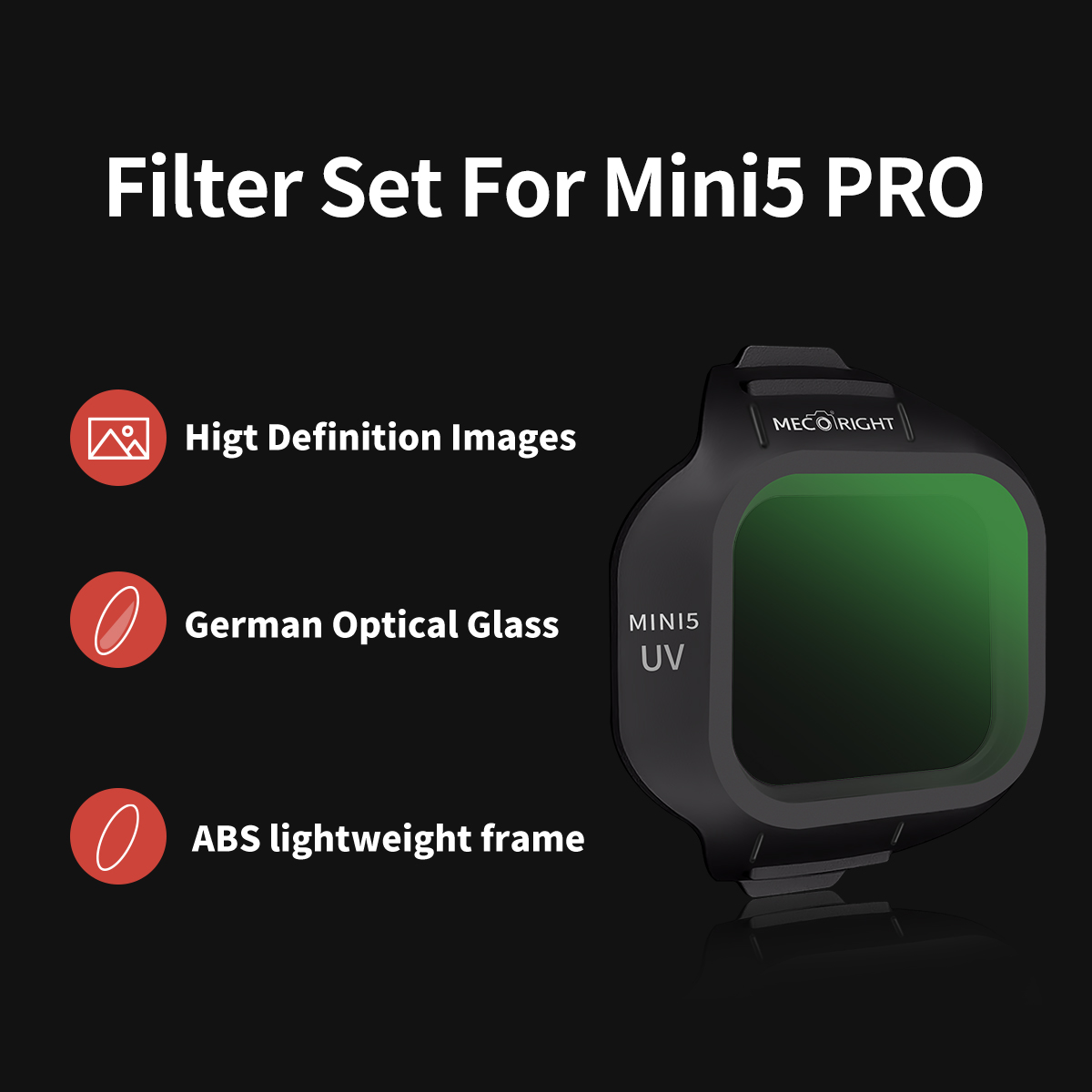 Mecoright Applies DJI Mini5 Pr - Drone Camera Filter recensione e prezzo